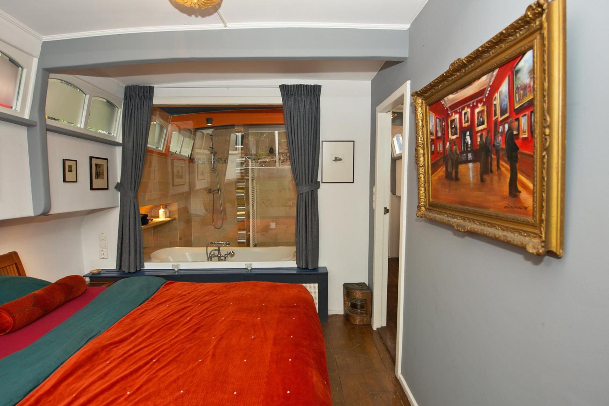 Amsterdam Center - Houseboat B&B By Captain Ricard Eksteriør billede